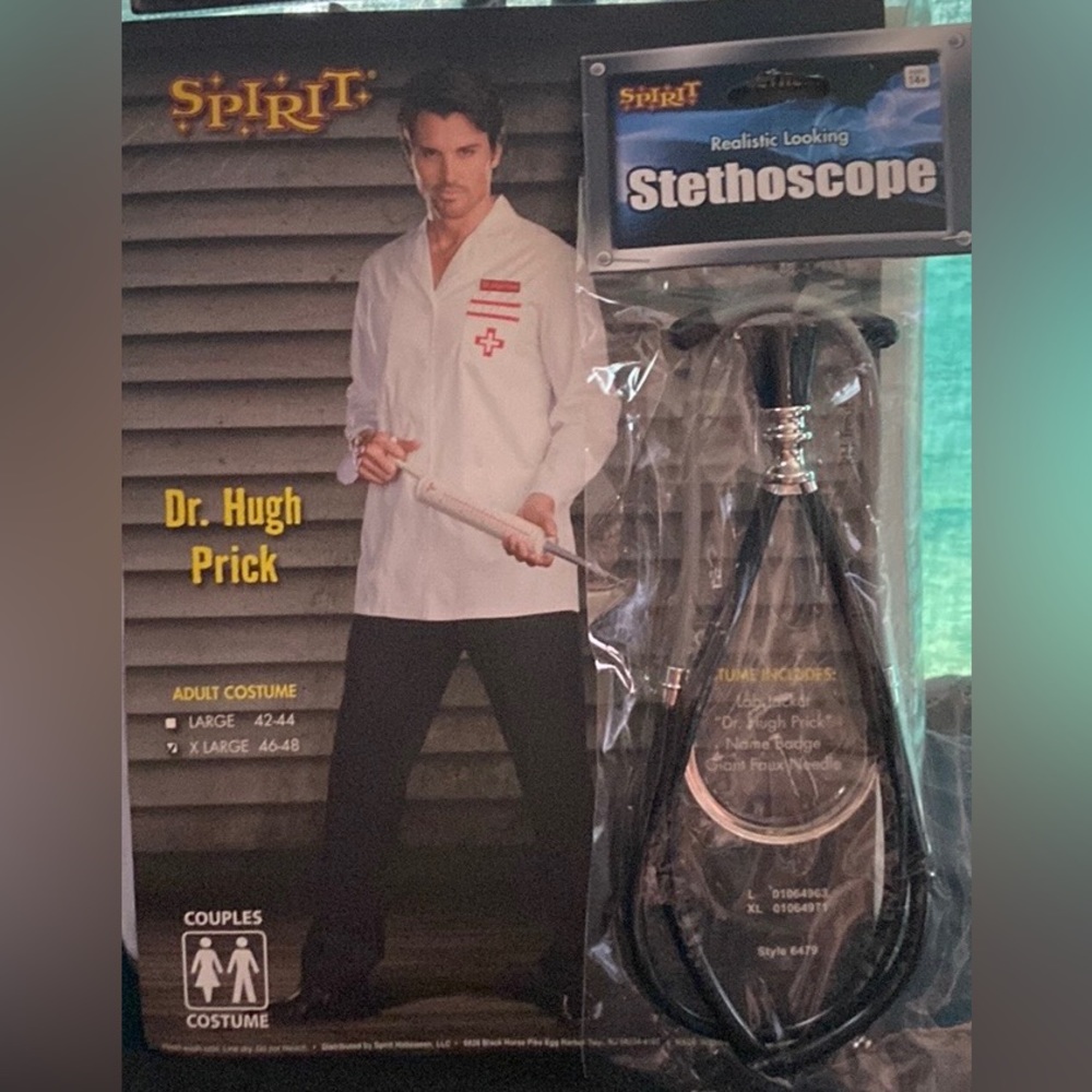 🎃 Halloween Costume Doctor 🩺  Adult Men’s Costume Size Ex—Large